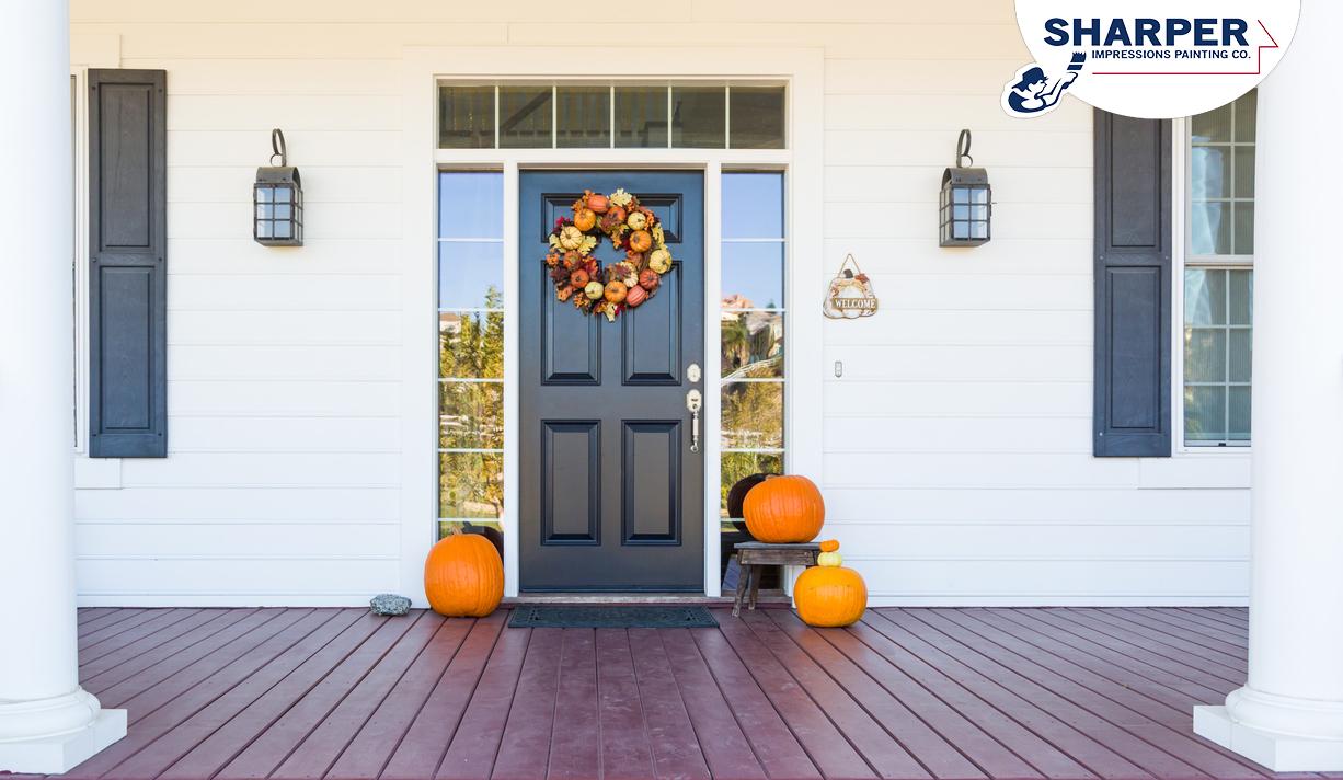 fall exterior painting as part of a fall home improvement project