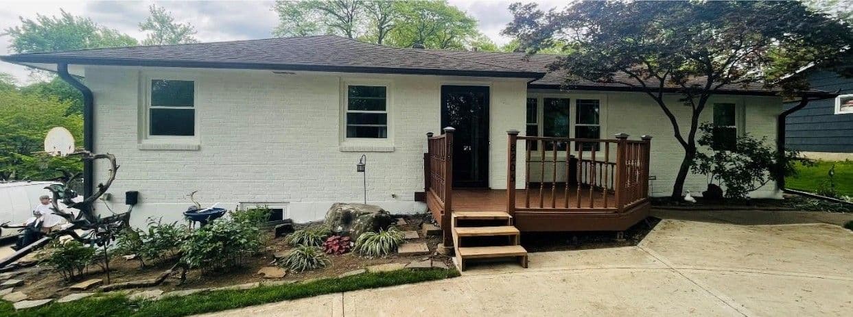 brick painting after