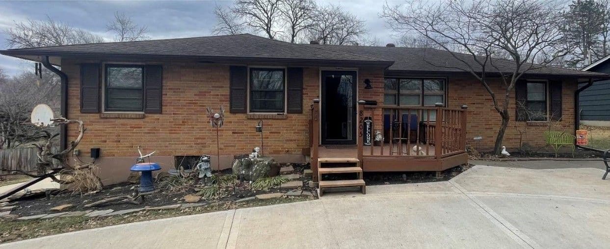 brick painting before