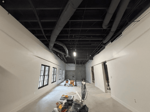 exposed ceiling paiting after 2