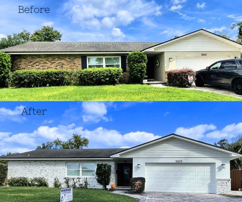 limewash before & after