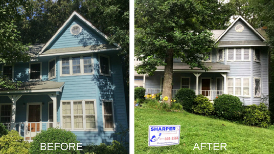 exterior house siding painting before and after