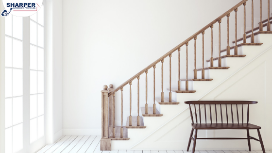 Should You Paint Or Stain Stairs And Railings In Your Home Sharper Impressions Painting