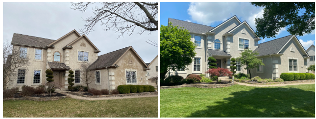 Stucco House Painting Front Overland Park, KS